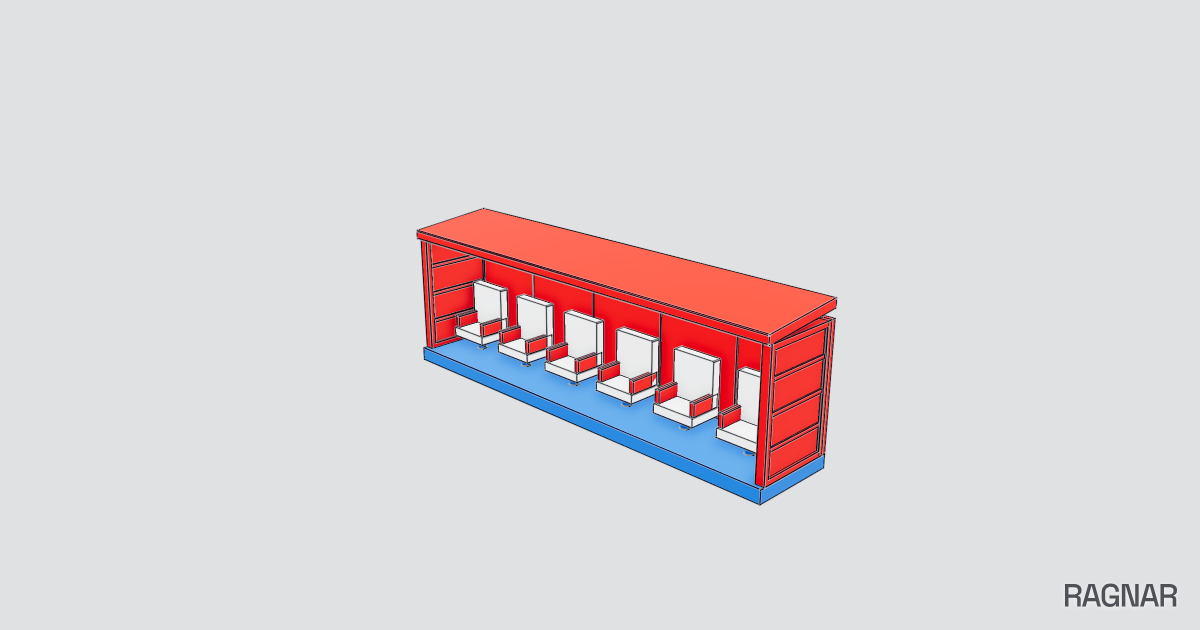 Cartoon Football Dugout