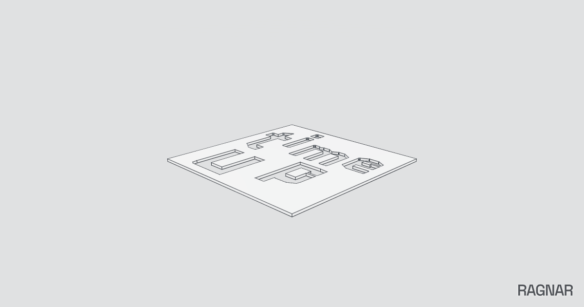 Graphic Text Plaque