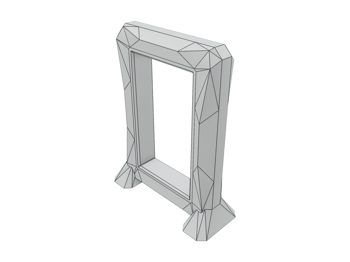 Faceted Standing Frame