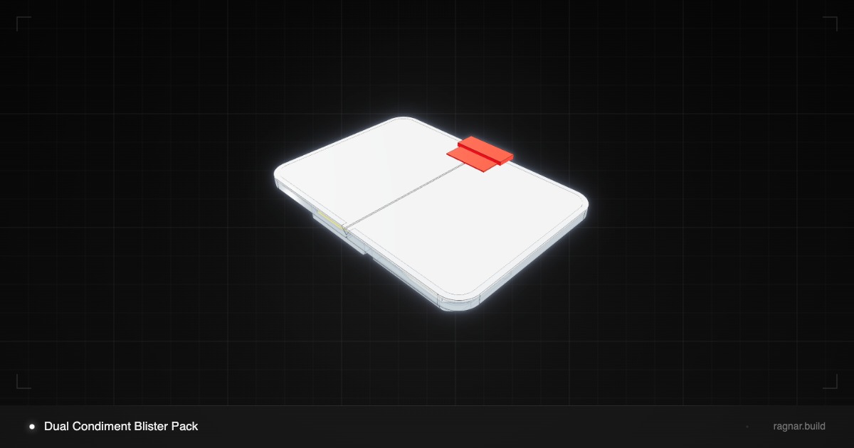 Dual Condiment Blister Pack