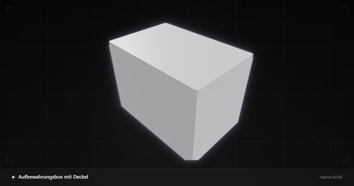 Aufbewahrungsbox mit Deckel
