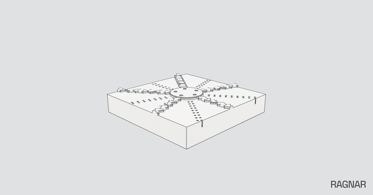 Bio-inspired square panel
