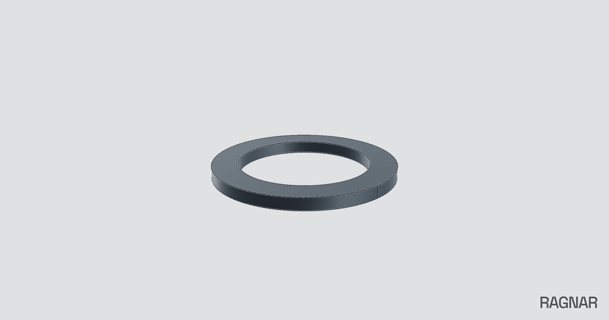 Flat round washer