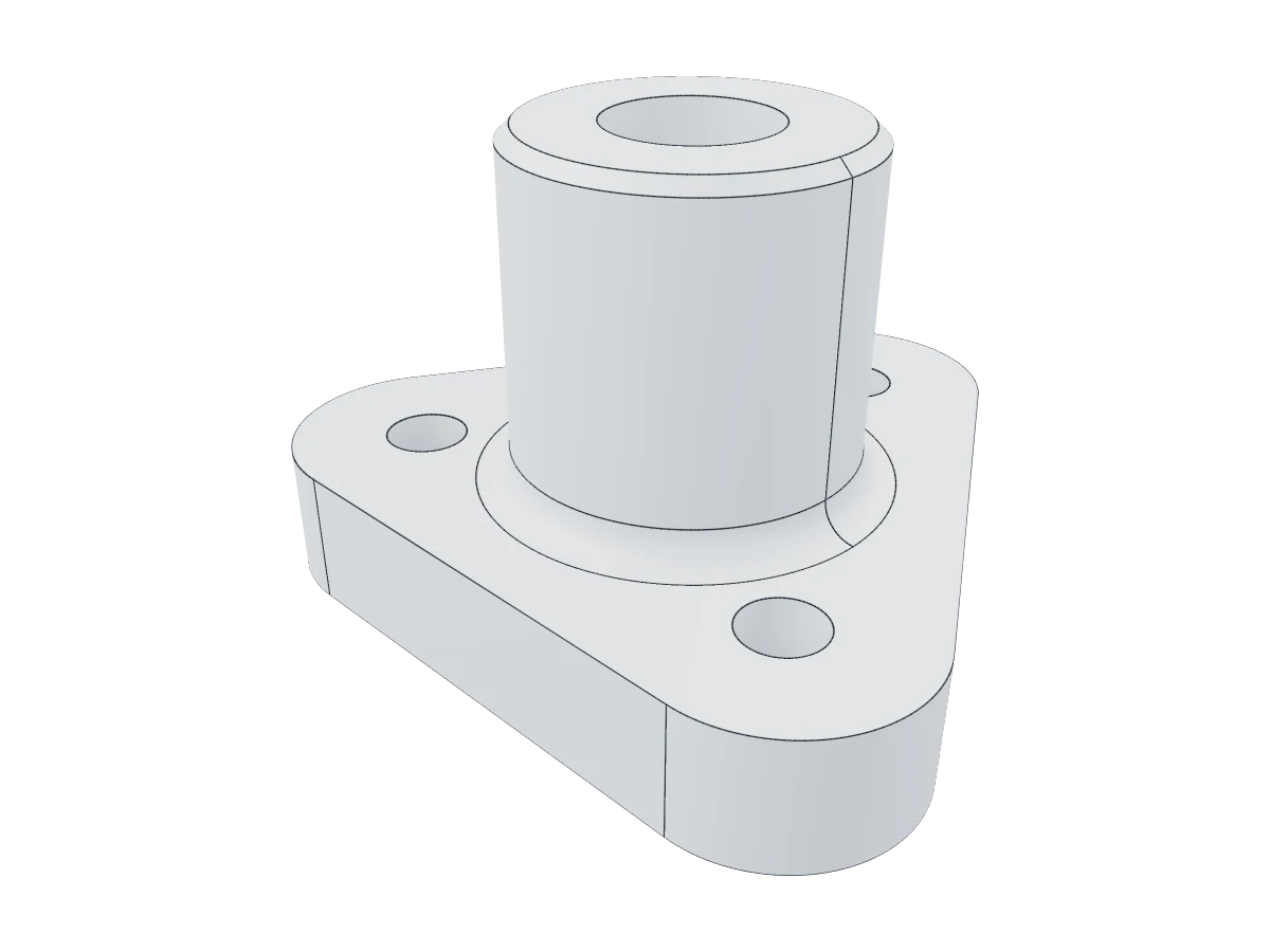Triangular Flanged Hub