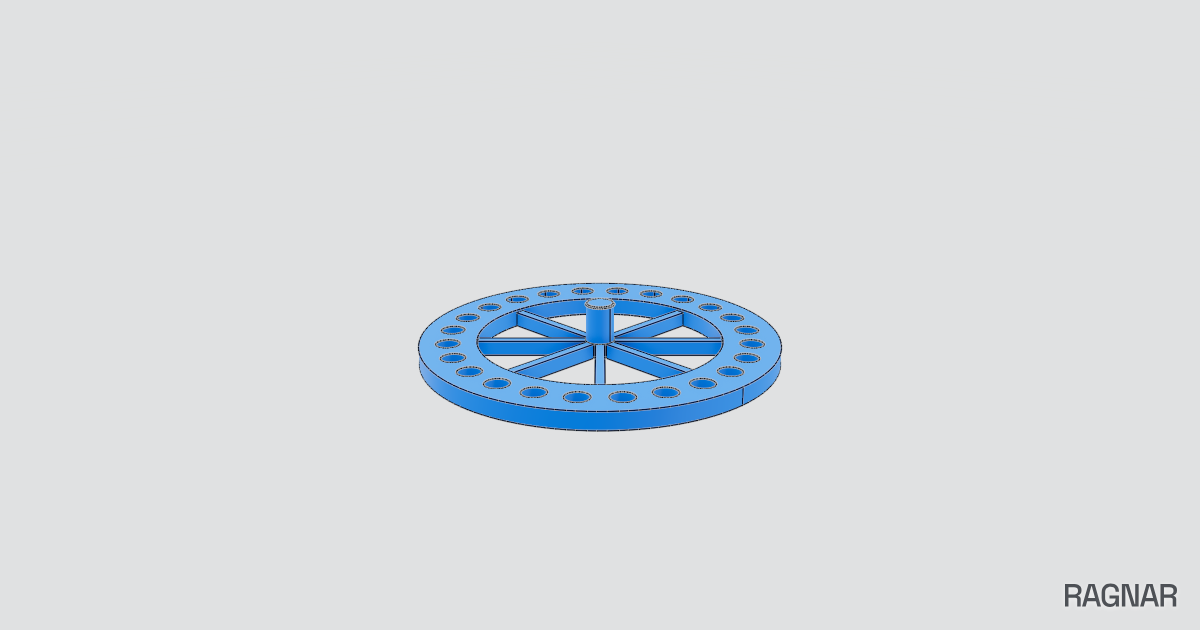 8-Spoke Patterned Ring