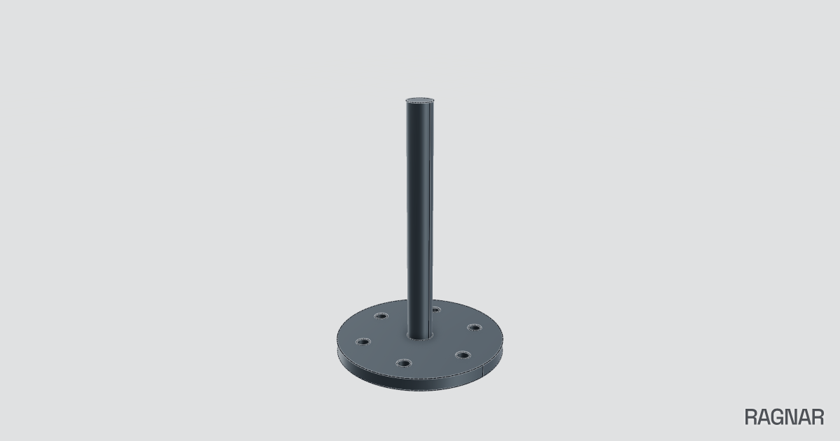 Flanged Metal Shaft