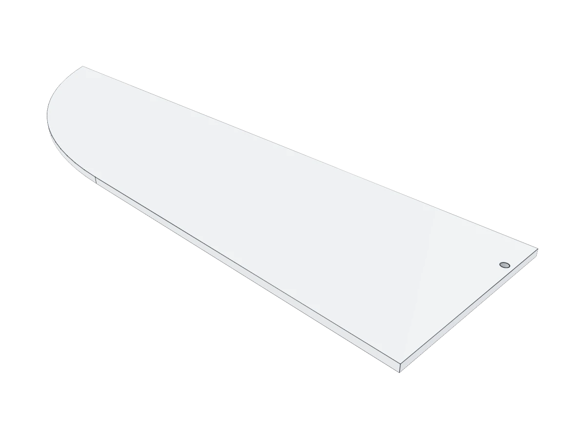 Curved Aerodynamic Plate