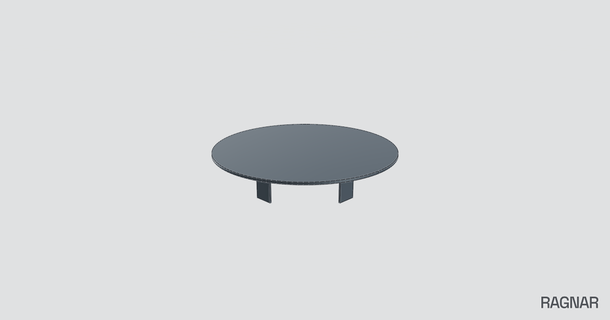 Round metal table