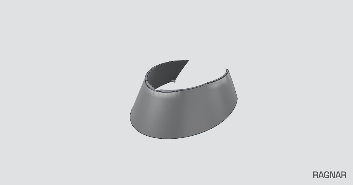 Aerodynamic Helmet Visor