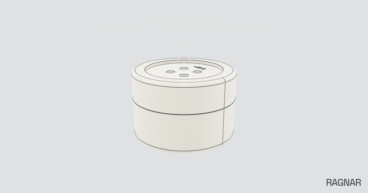 Button lip balm
