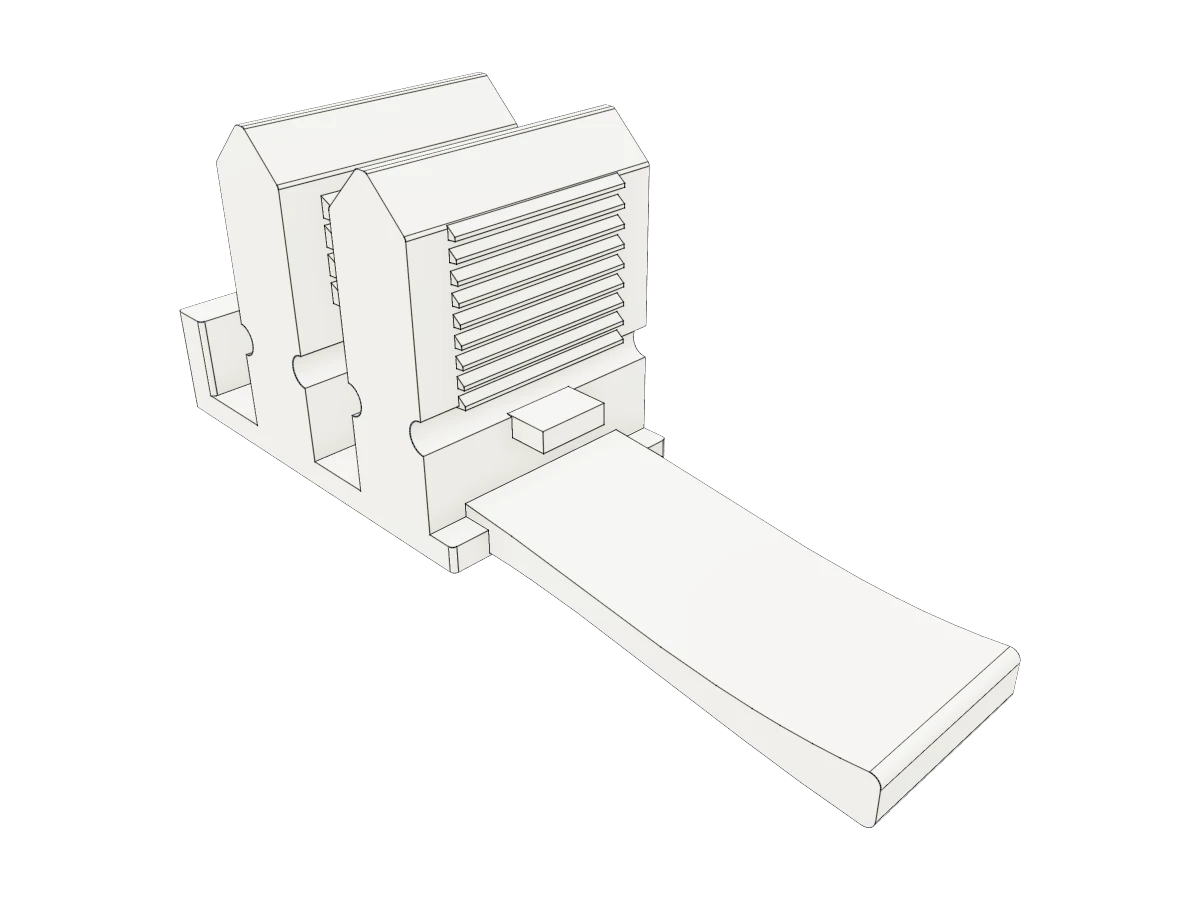 Twin Barbed Retaining Clip
