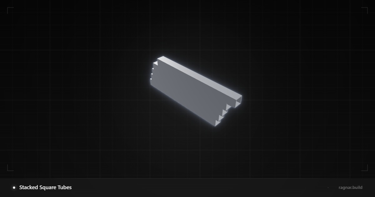 Stacked Square Tubes
