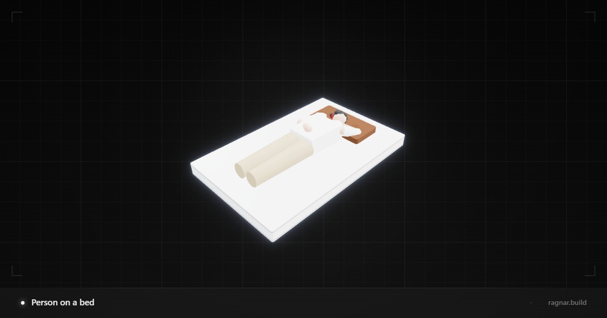 Person on a bed