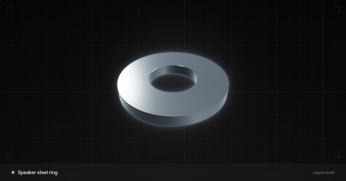 Speaker steel ring