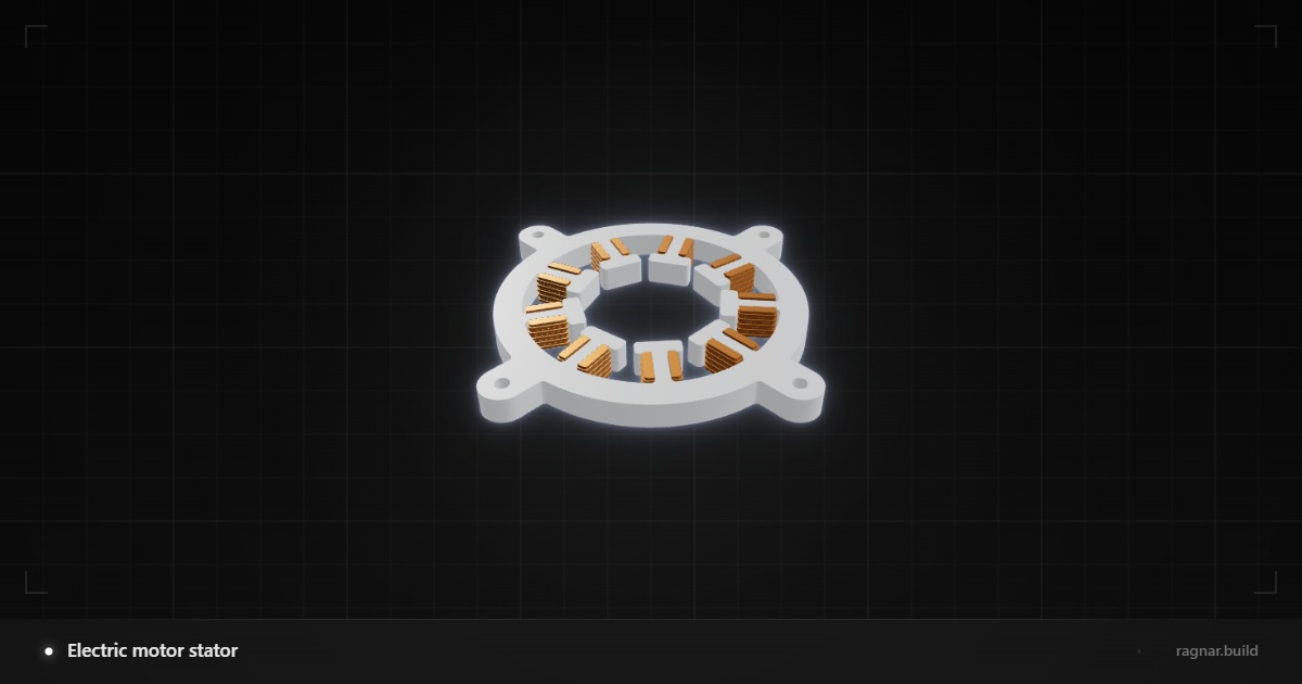 Electric motor stator