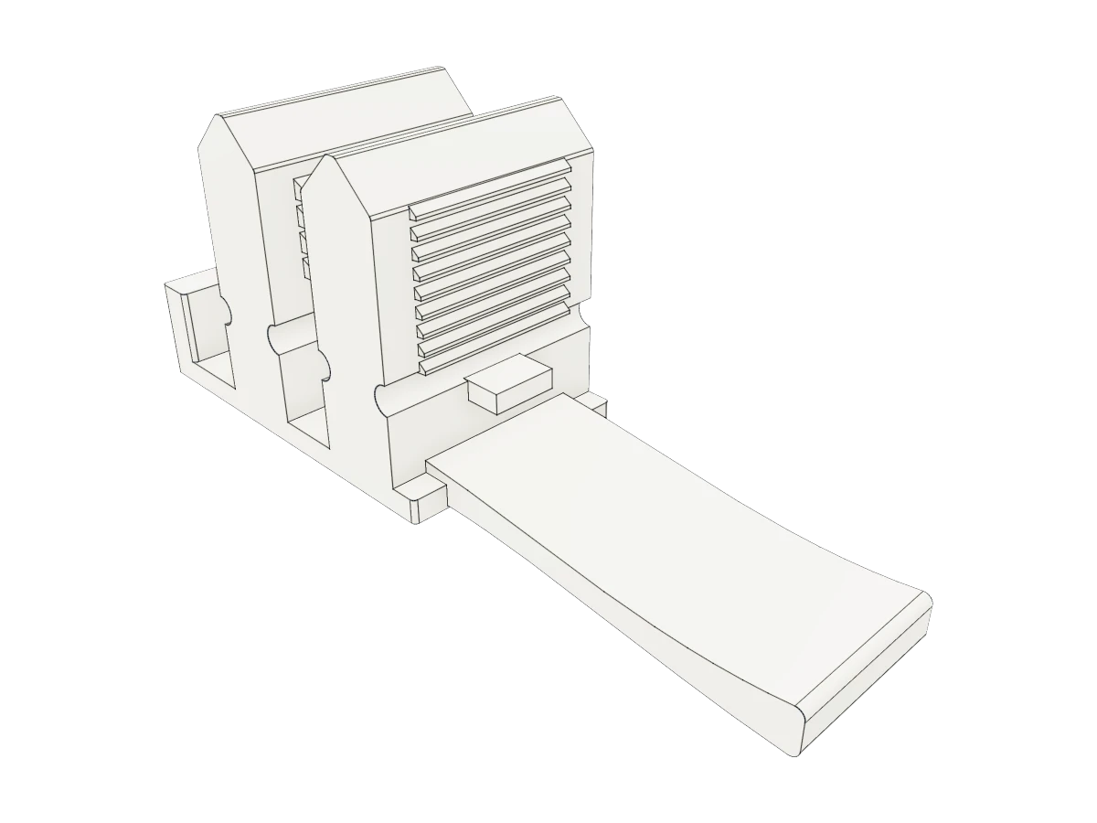 Twin Barbed Retaining Clip