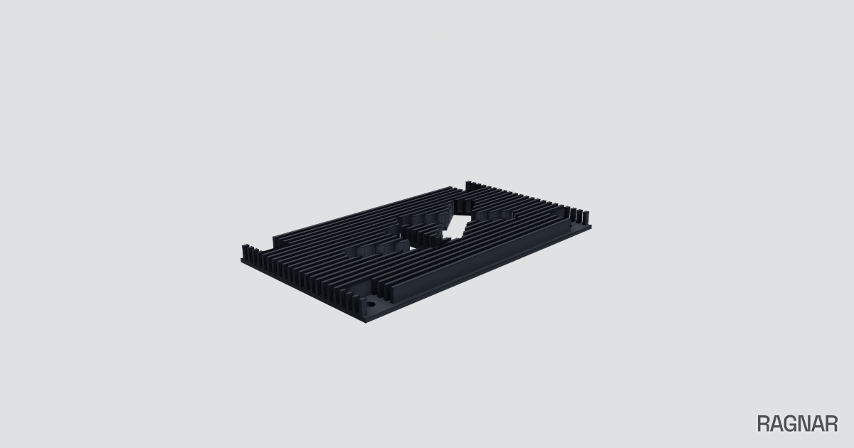 Custom rectangular plate