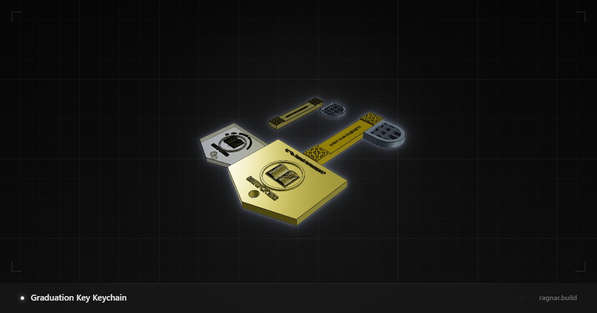 Graduation Key Keychain