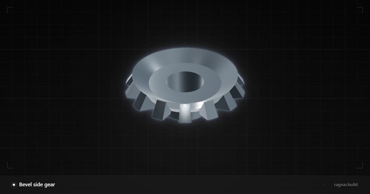Bevel side gear