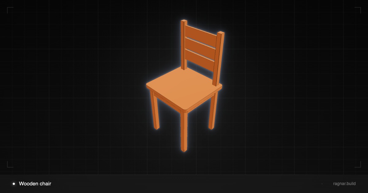 Wooden chair