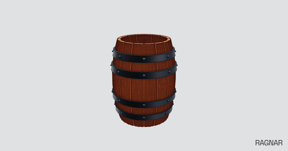 Wooden flower barrel