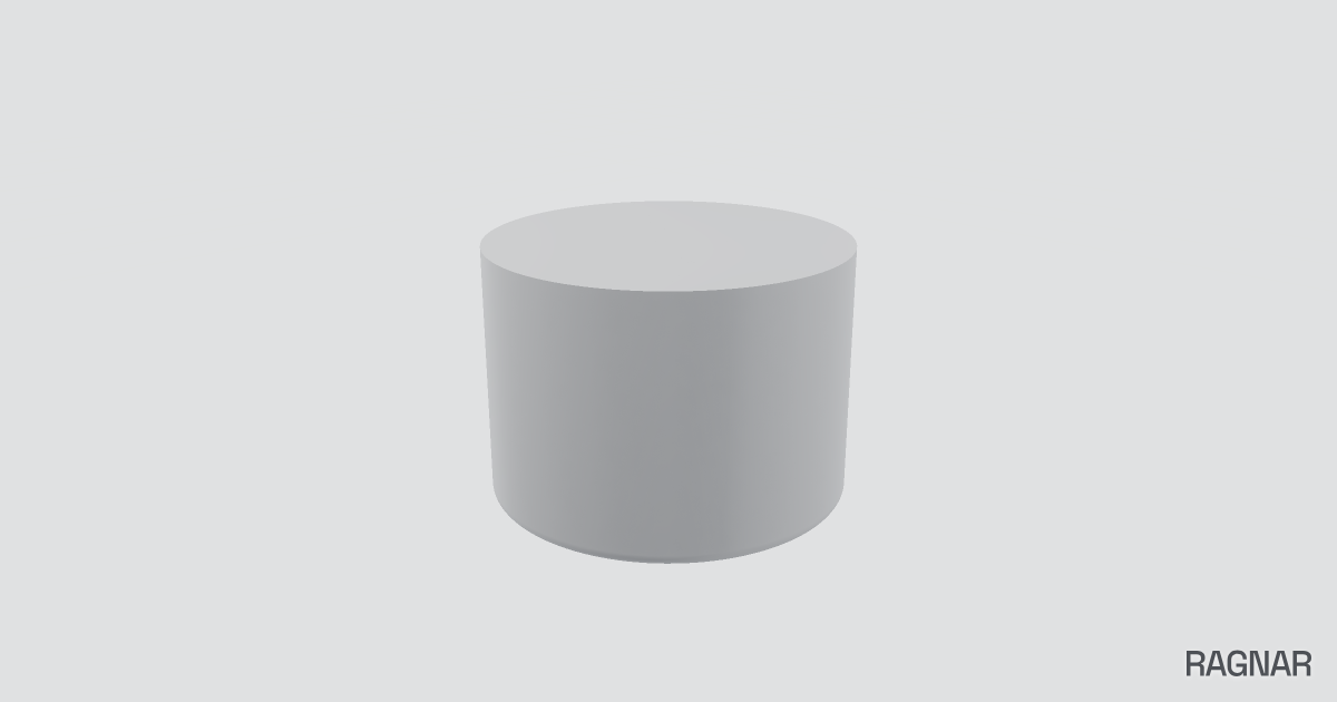 Capped wooden cylinder