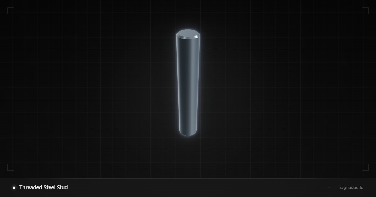 Threaded Steel Stud