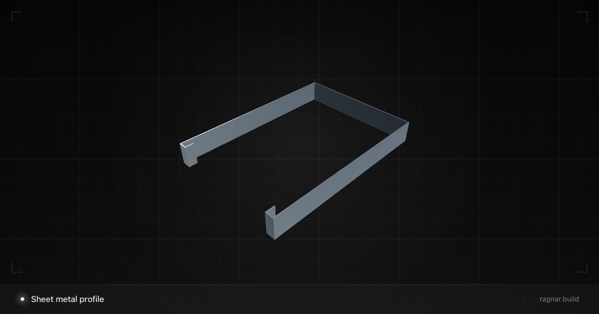 Sheet metal profile
