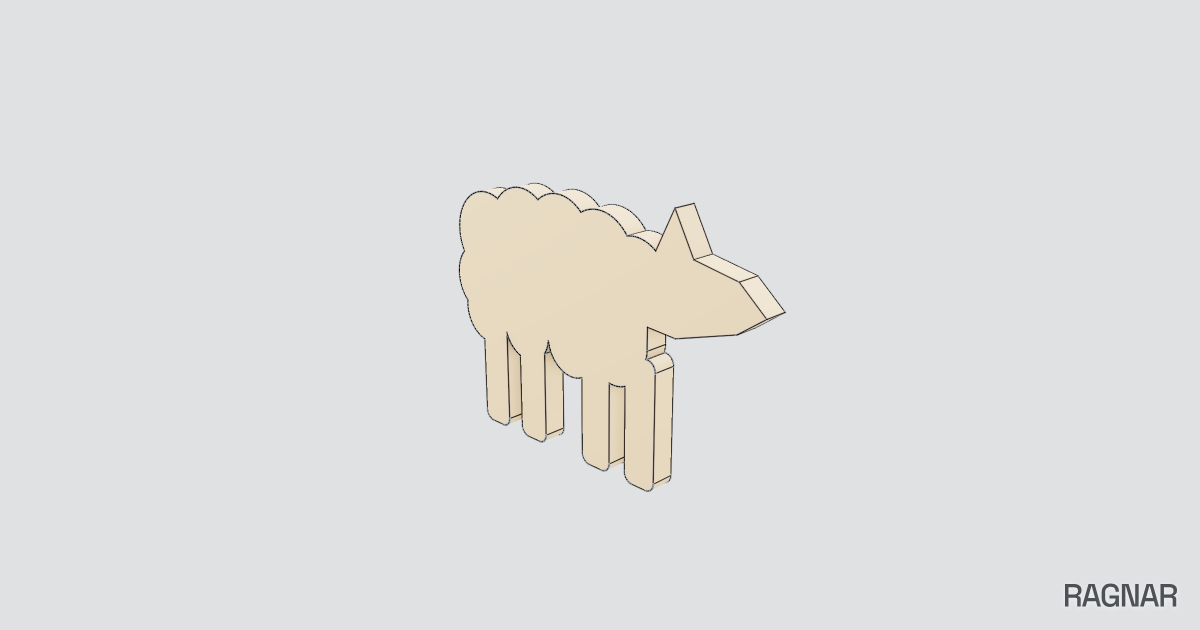 Sheep boardgame meeple