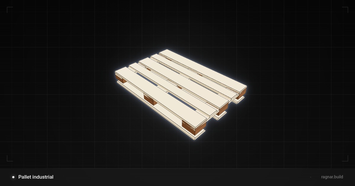 Wooden shipping pallet