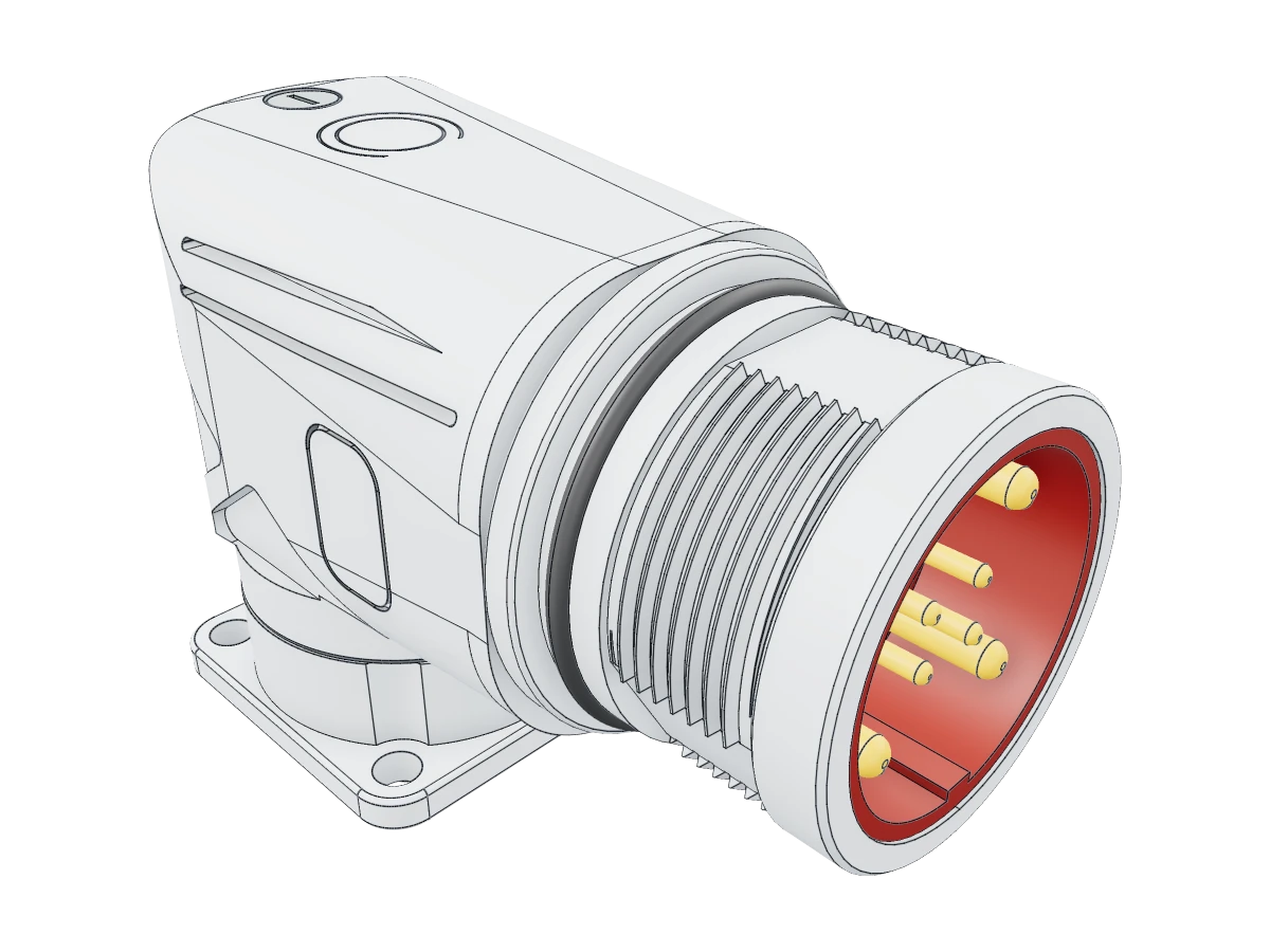 M23 Angled Connector