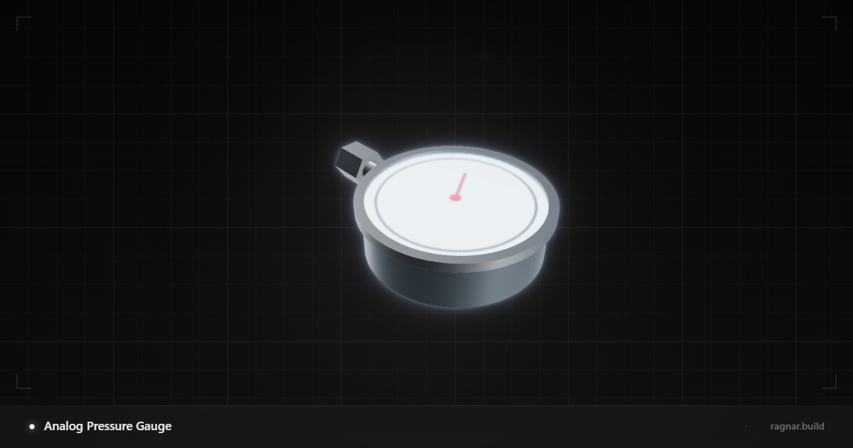 Analog Pressure Gauge