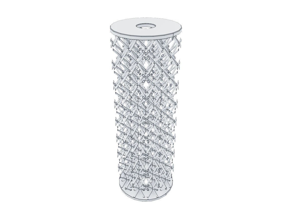 Cylinder Lattice Matrix