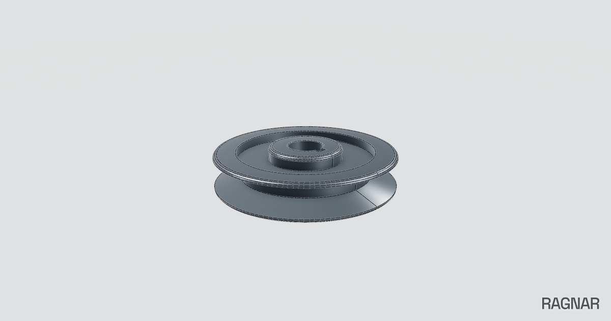 Single V-belt pulley