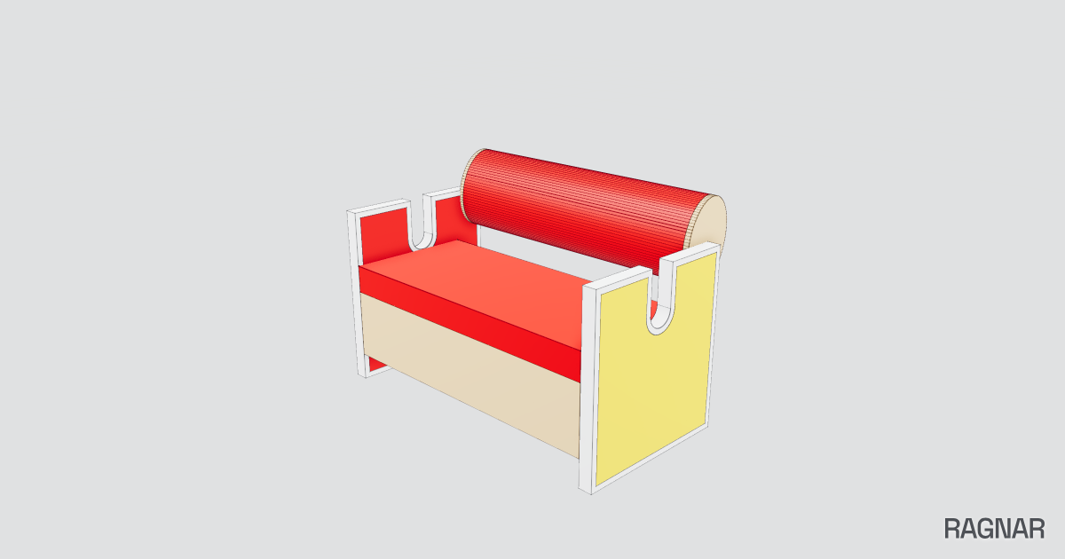 Compact living sofa