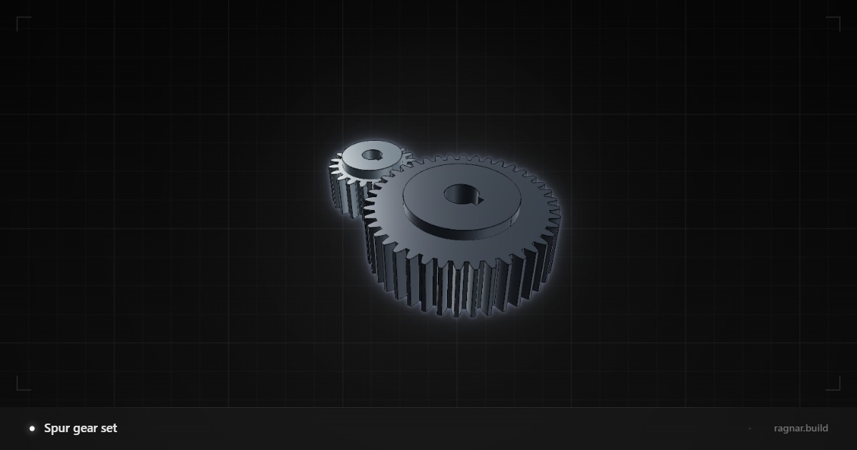 Spur gear set