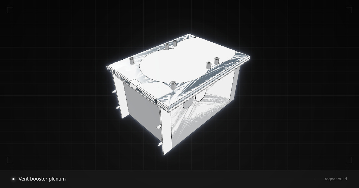 Vent booster plenum