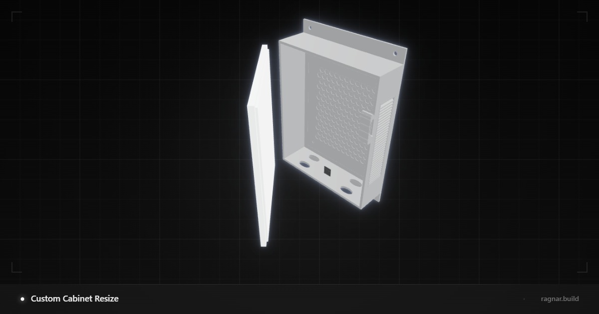 Custom Cabinet Resize