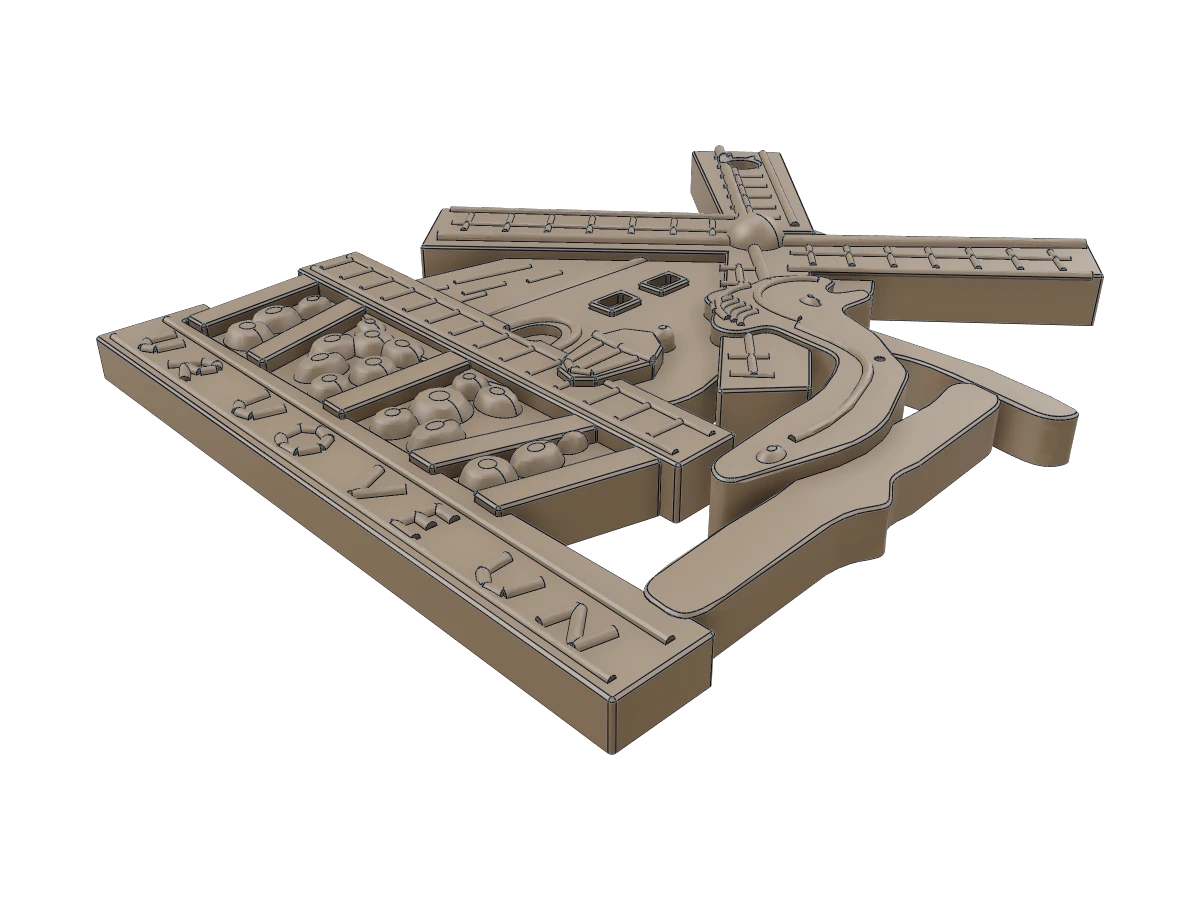 Windmill Relief Keychain