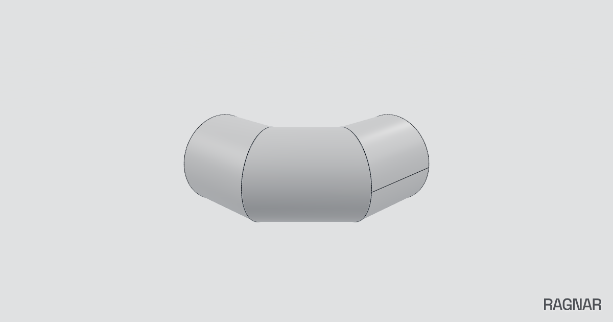 Mitered GRP Elbow