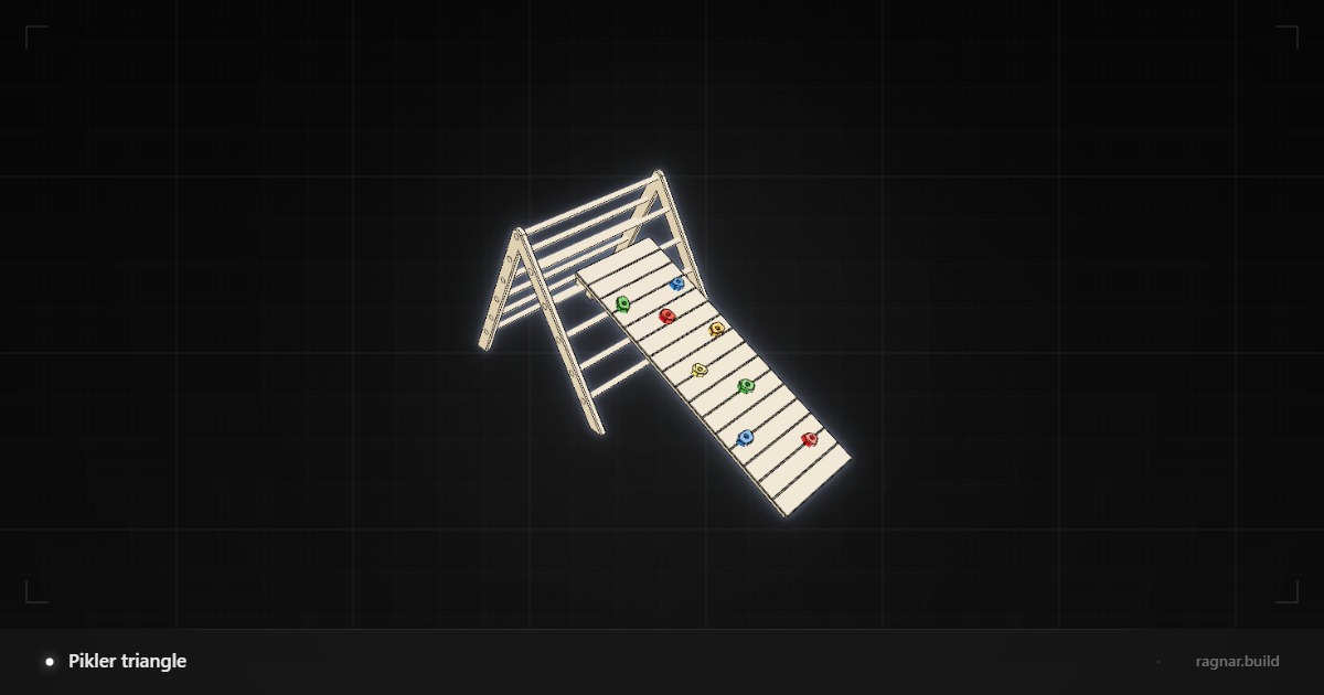 Pikler Triangle and Climbing Ramp