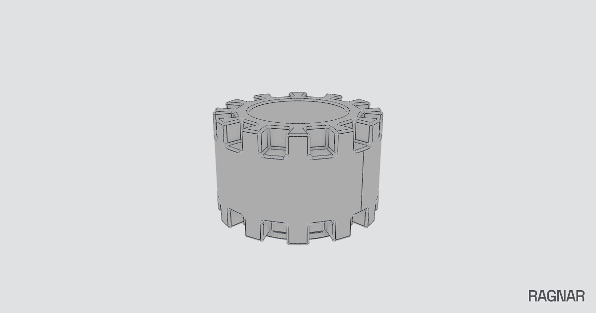 Gear shaped planter