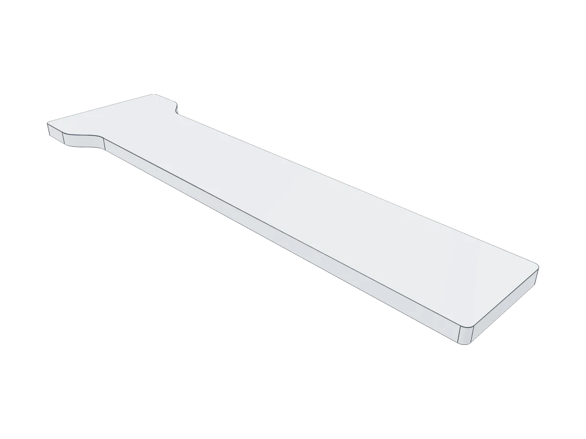 Flat trial blank