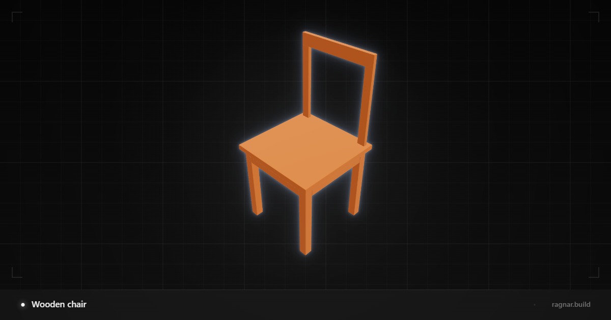 Wooden chair