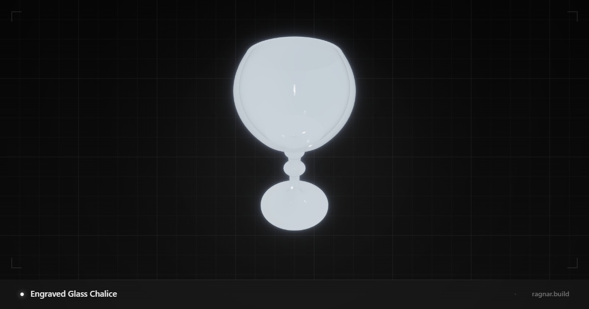 Engraved Glass Chalice