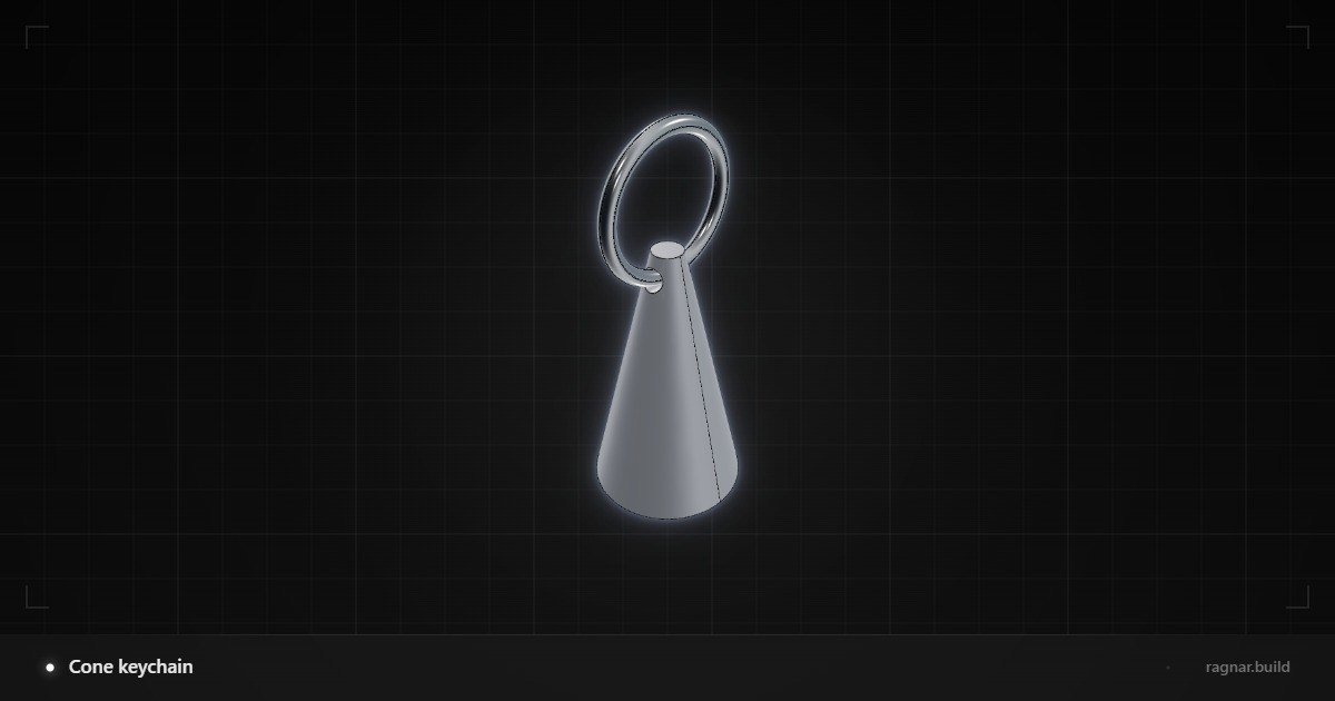 Cone keychain
