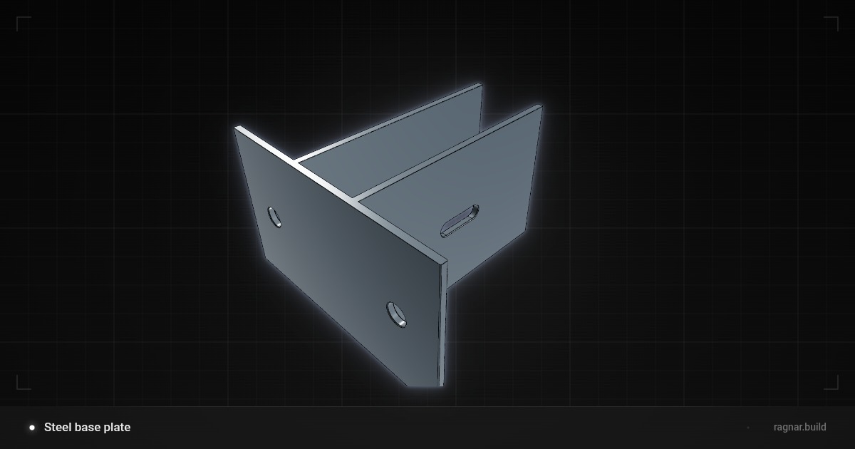 Steel base plate