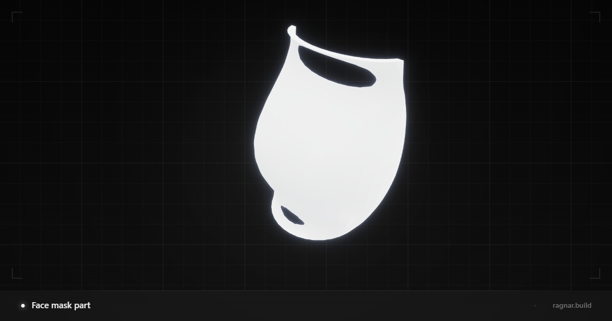 Face mask part