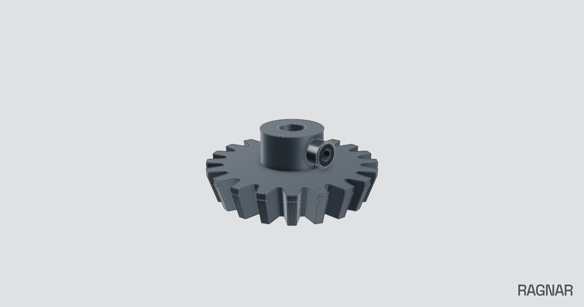 Straight bevel pinion