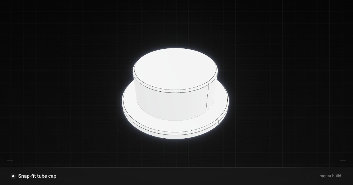 Snap-fit tube cap